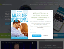 Tablet Screenshot of marriagetoday.com